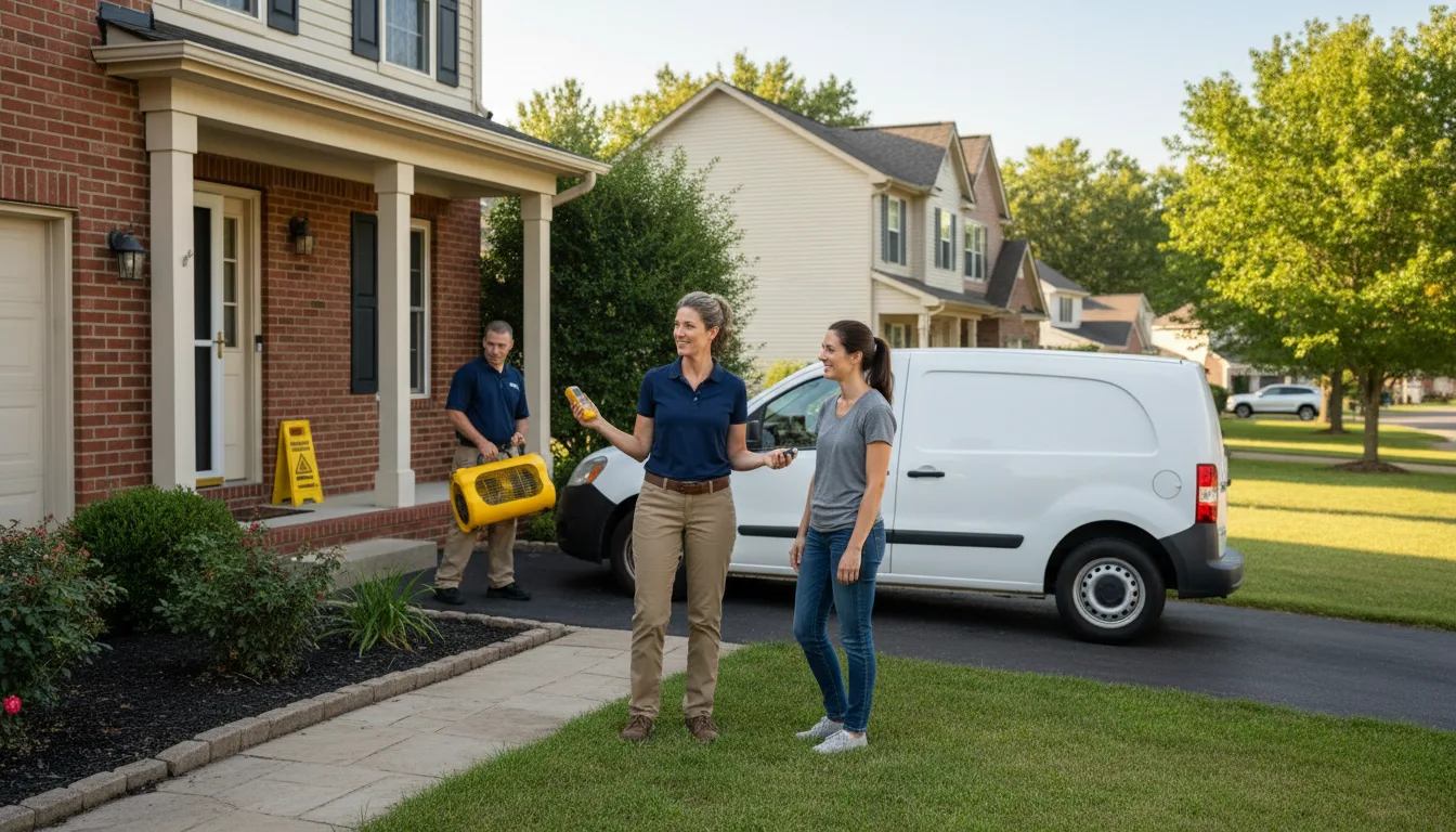 Water restoration image for Home Water Damage Repair in Powderly, TX
